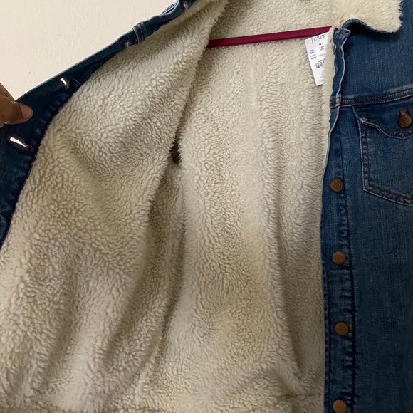 NWT j crew mercantile lined Jean jacket - Picture 3 of 5